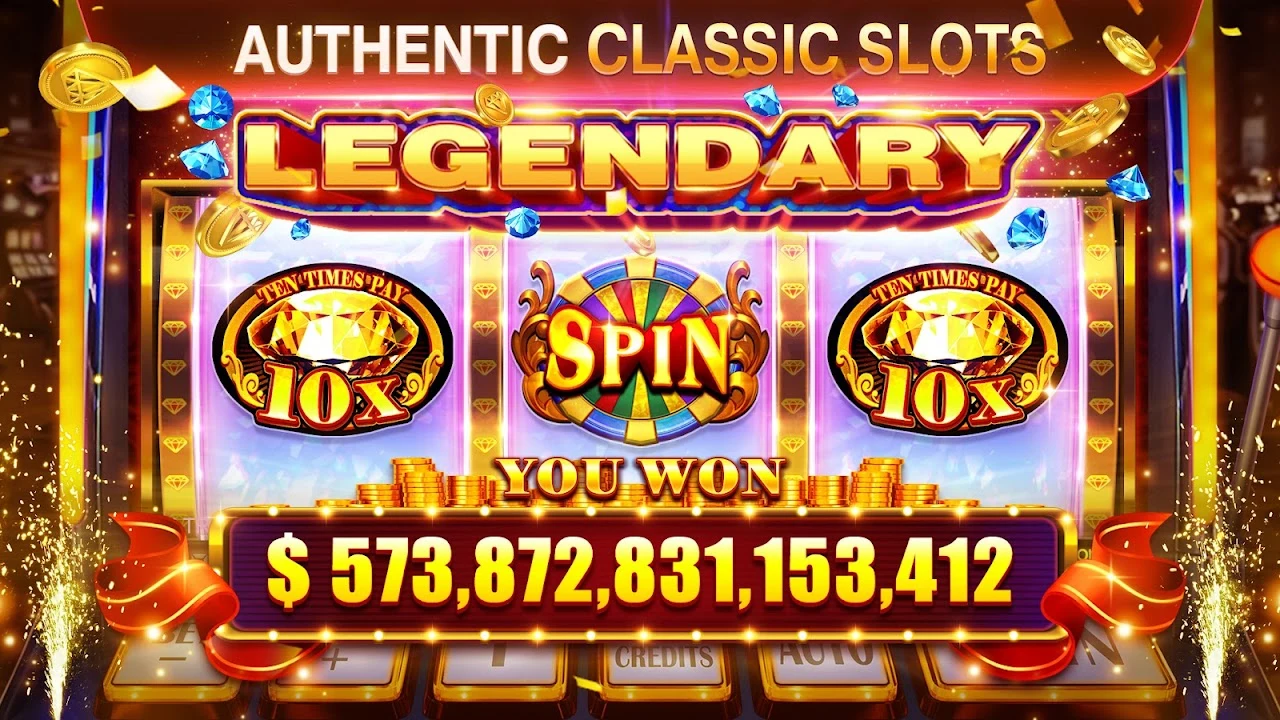 Classic Slots official promotional artwork with casino reels