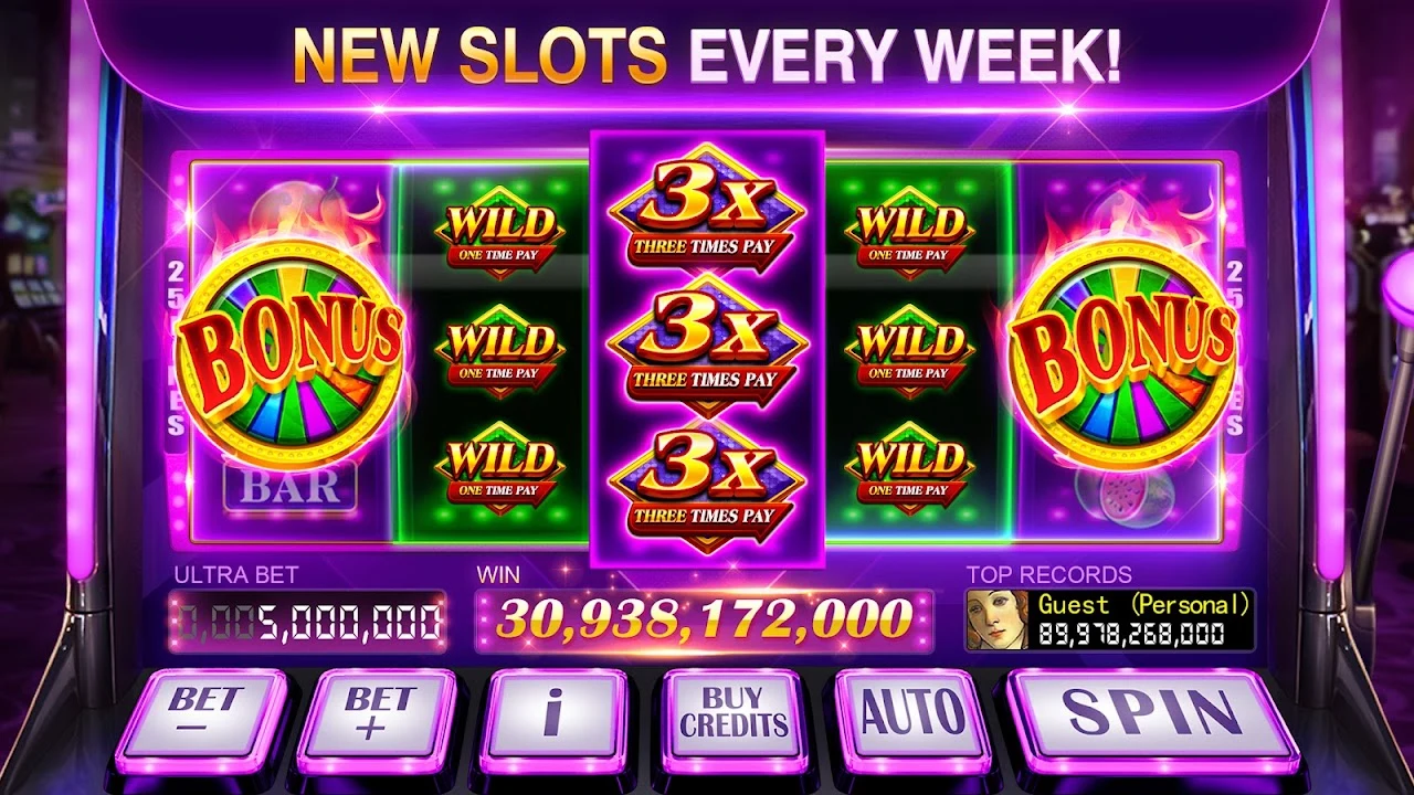 Classic Slots official promotional screenshot with its casino game branding