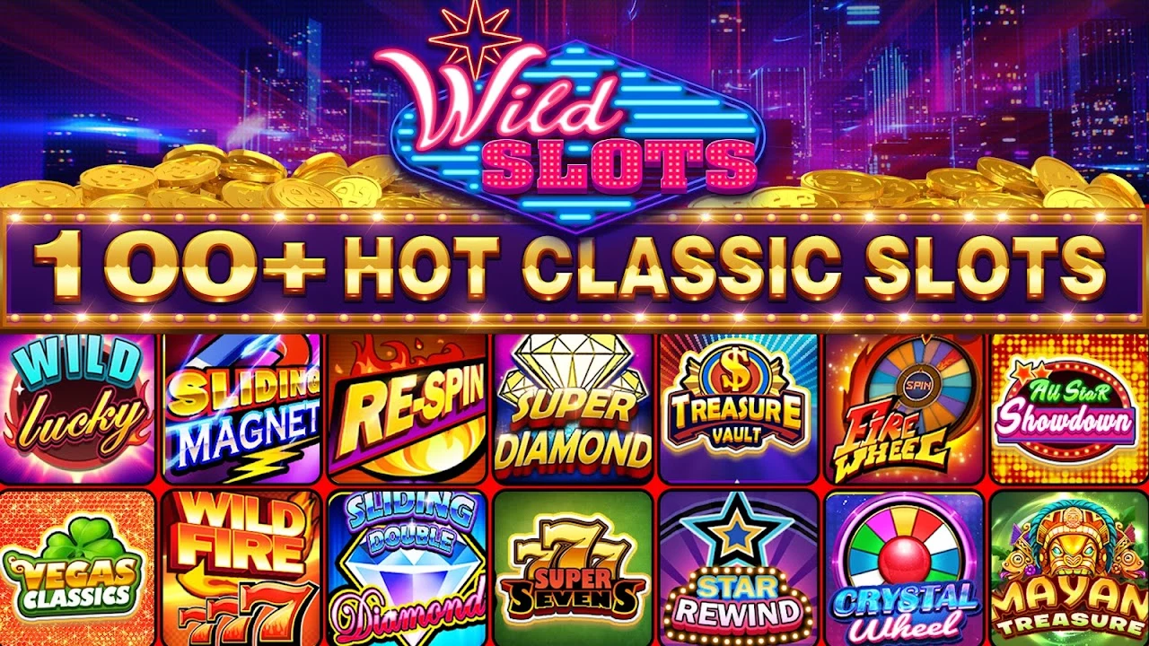 Wild Slots official promotional artwork with Vegas casino branding